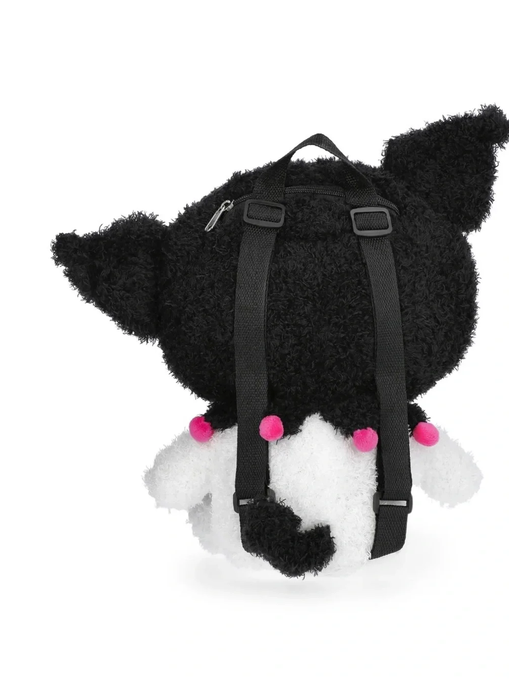 Hello Kitty and Friends Girls 12.5” Kuromi Plush Backpack, Black